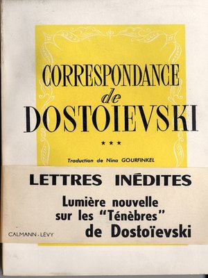 cover image of Correspondance de Dostoïevski, t.III